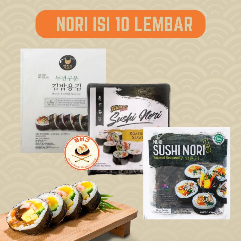 

Nori Sushi Tokinori Manjun Sakao│ Nori Sushi Kimbab/ Gimbab │ Lembar Rumput Laut