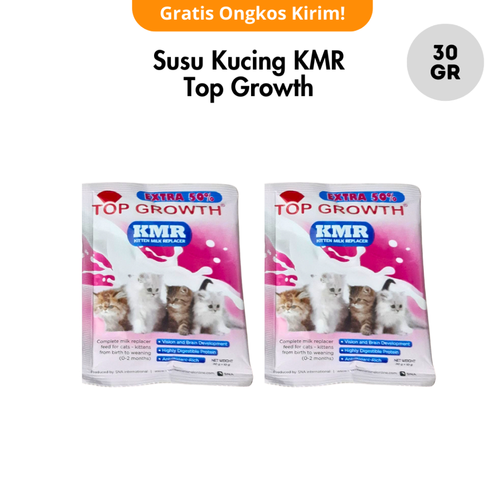 Susu Kucing Top Growth KMR 30gr