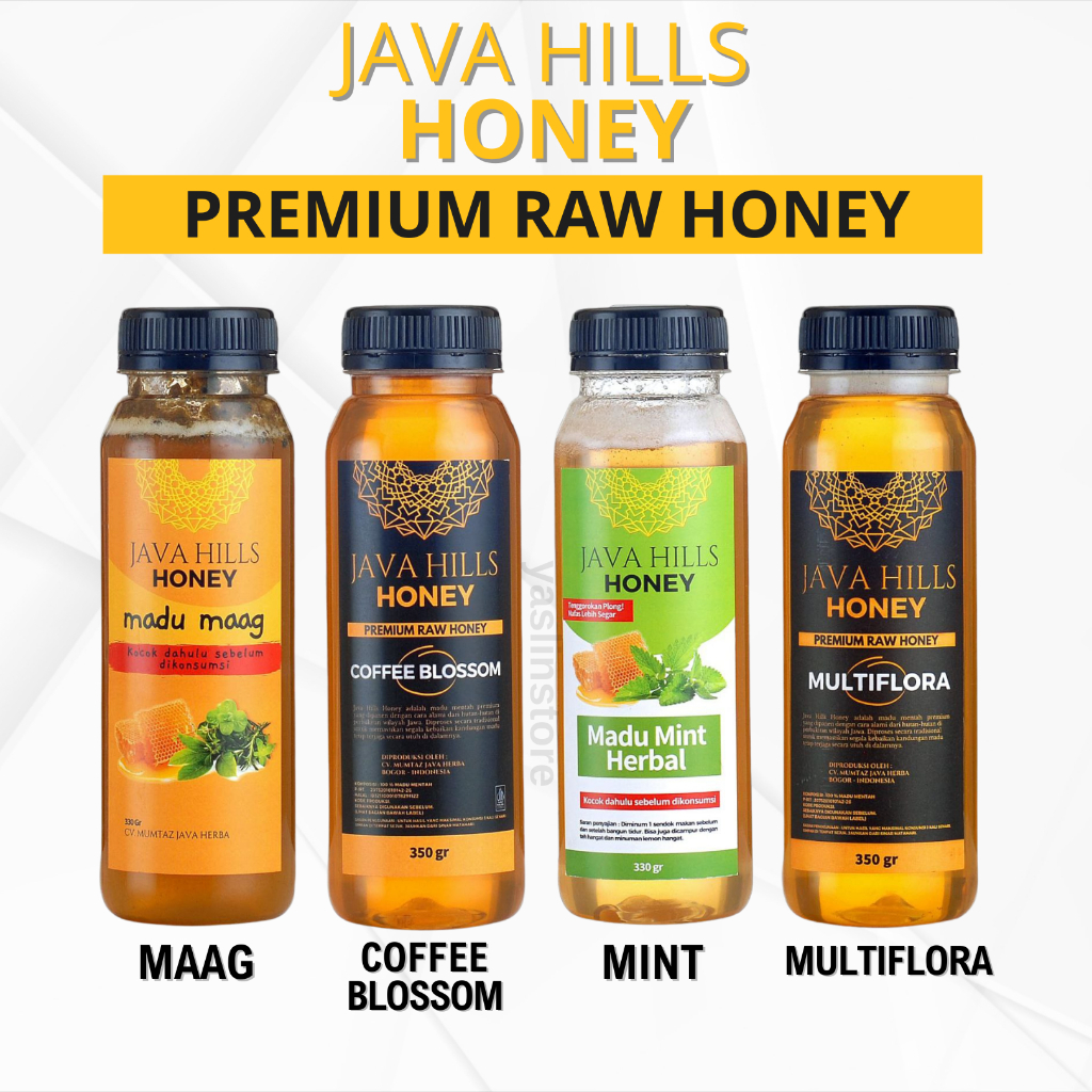 

MADU MINT MAAG MULTIFLORA COFFE BLOSSOM JAVA HILLS HONEY