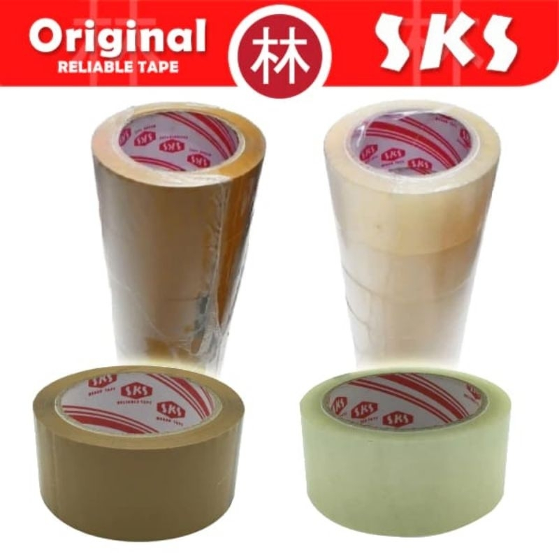 

Lakban Isolasi Coklat / Bening 45mm (2 inch) x 90 Yard - SATUAN