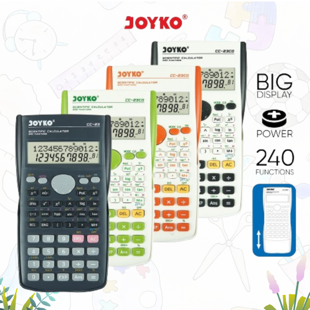 

Kalkulator / Scientific Calculator / Calculator CC-23 CO Joyko / Calculator CC23 Joyko / CC23 ( PCS )