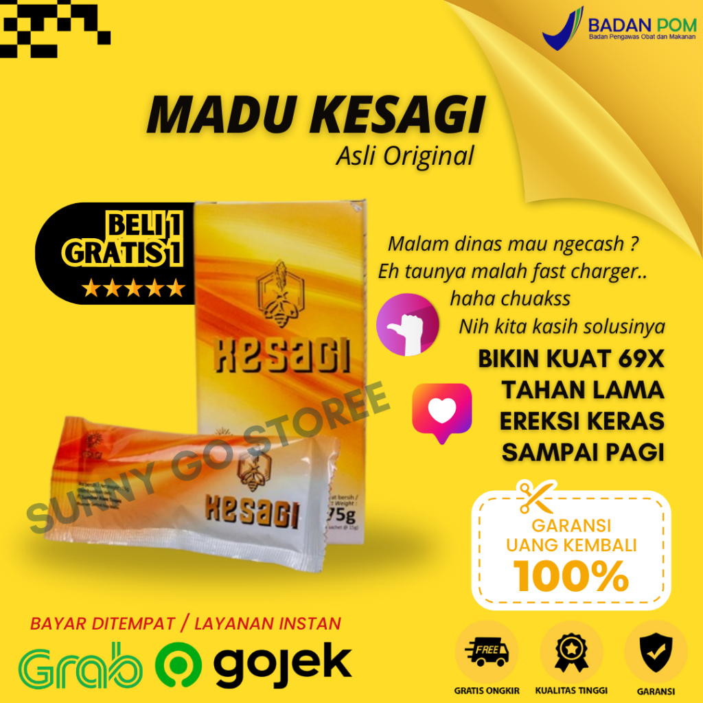 KESAGI Madu Laki Asli Original Jamu Kuat Di Apotik Penambah Stamina Pria Dewasa Suplemen Herbal Laki