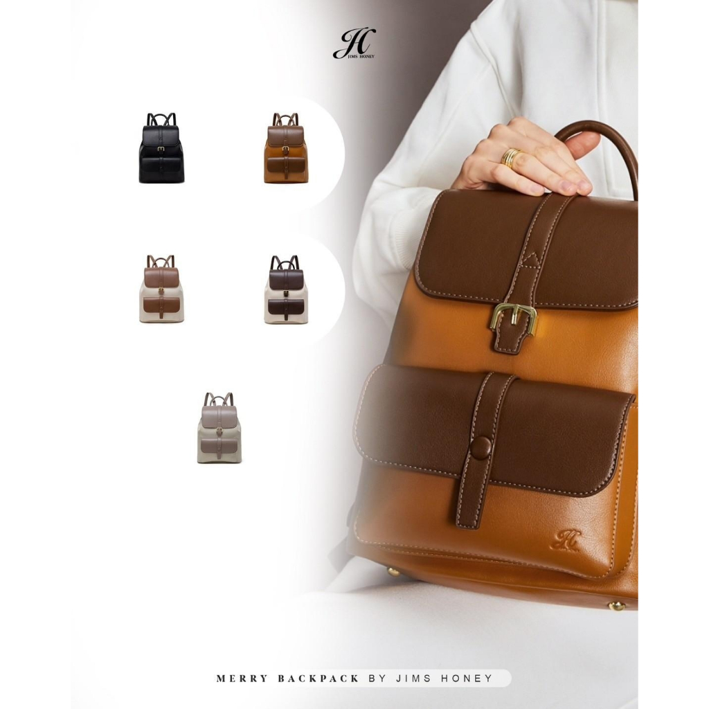 JIMS HONEY MERRY BACKPACK Tas Ransel Wanita Cewek Jimshoney Trendy Elegan