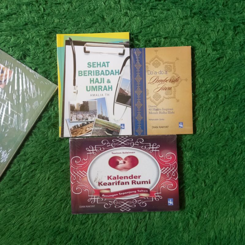 ORIGINAL BUKU MOTIVASI DOA-DOA PEMBERSIH JIWA SEHAT BERIBADAH HAJI & UMRAH KALENDER KEARIFAN RUMI RE