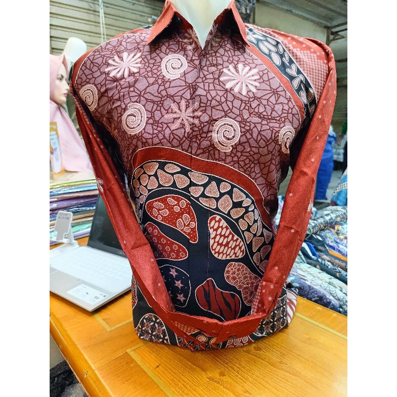 seragam batik pria lengan panjang