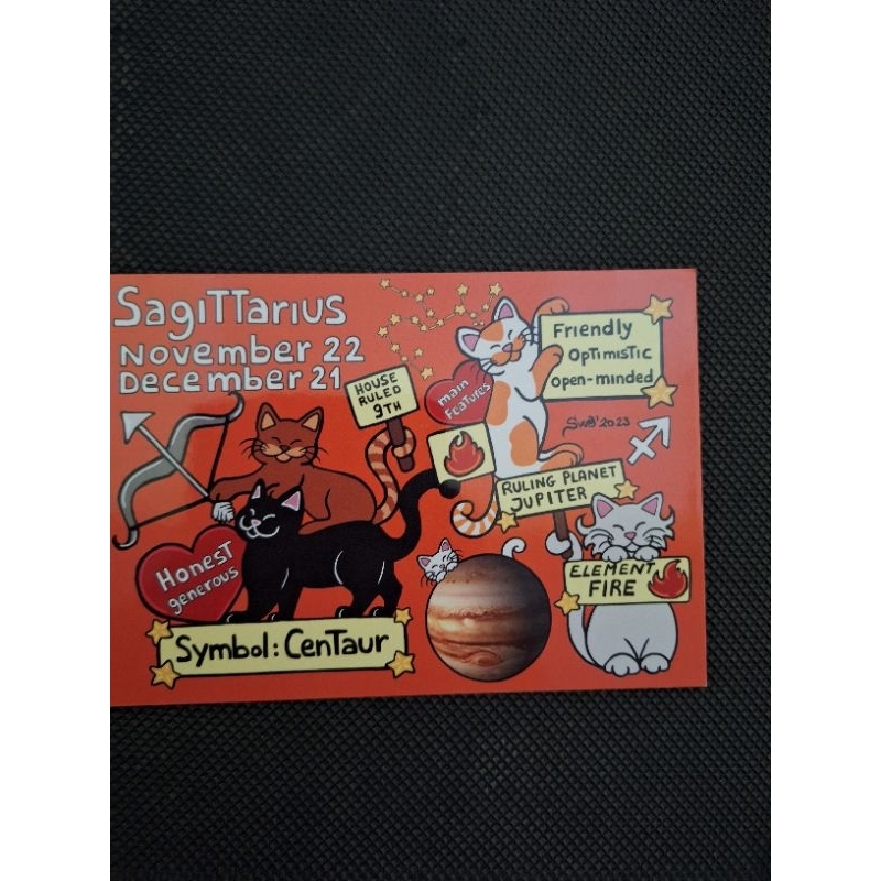 

kartu pos kucing titina sagitarius/sagitarius titina cat postcard