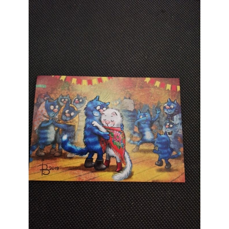 

kartu pos kucing bluecat/bluecat postcard