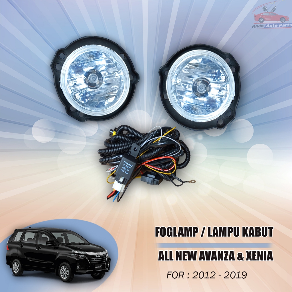 FOGLAMP ALL NEW AVANZA 2012 2019 / LAMPU KABUT ALL NEW AVANZA / FOGLAMP ALL NEW XENIA / LAMPU KABUT 