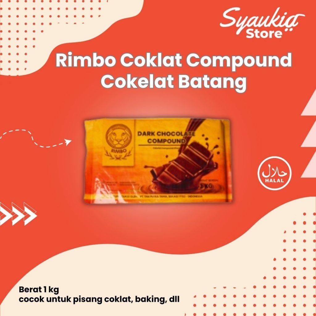 

Rimbo Coklat Compound 1 Kg Cokelat Batang - Dark Chocolate Compound Syaukia Store