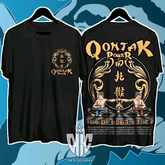 QONTAK POWER ,KAOS IKS.PI KERA SAKTI , PRIA WANITA , 100% KATUN premium, A2 , DTF