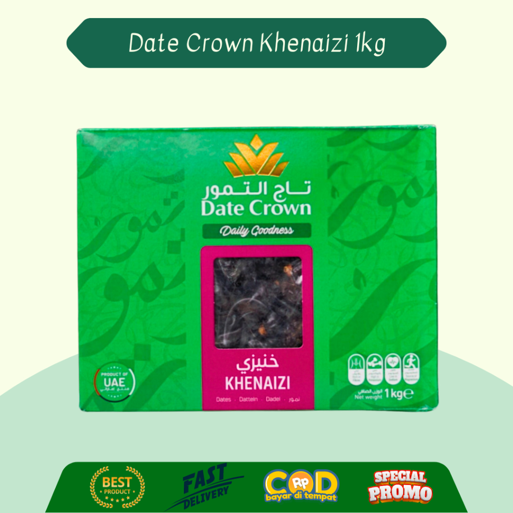 

[PROMO] Kurma Date Crown Khenaizi 1kg Stok Terbaru