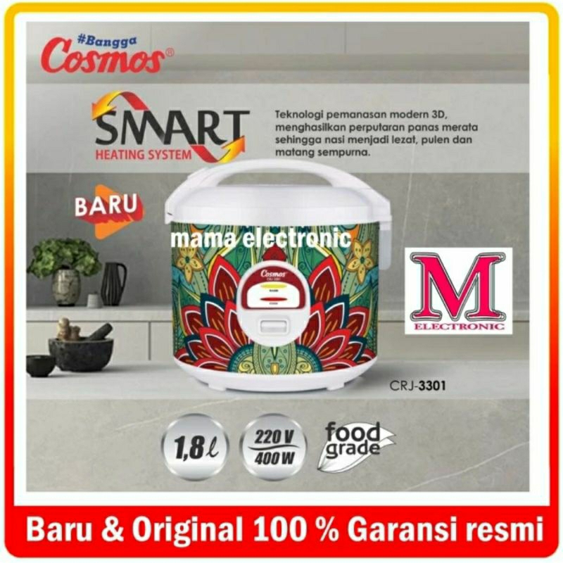 Magic Com Cosmos CRJ-3301 / Rice Cooker Cosmos CRJ-3301