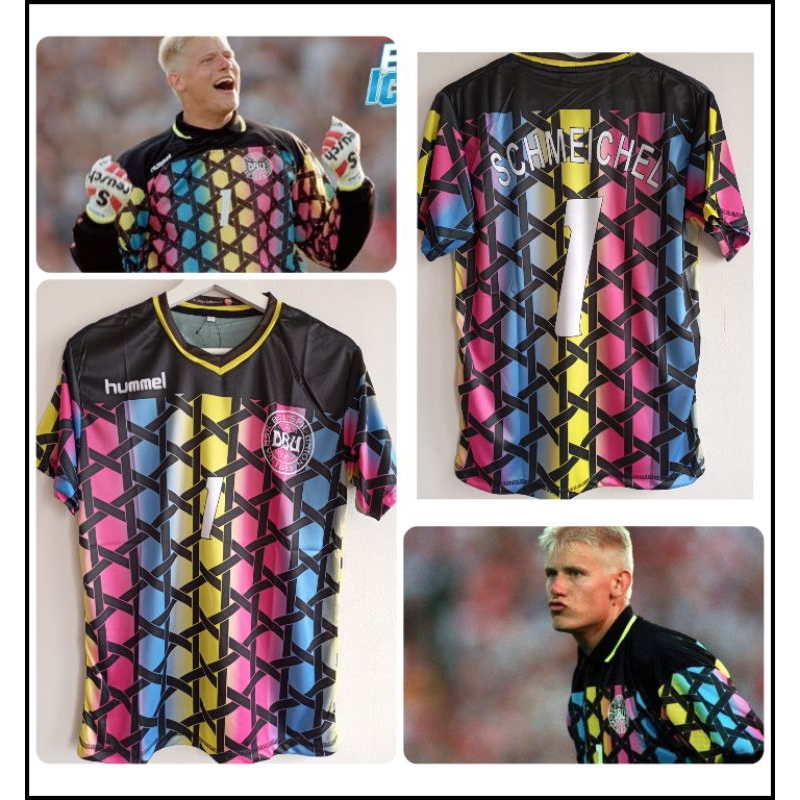 JERSEY DENMARK GOALKEEPER 1992 - SCHMEICHEL 1 - VENDOR LOKAL FULL PRINTING