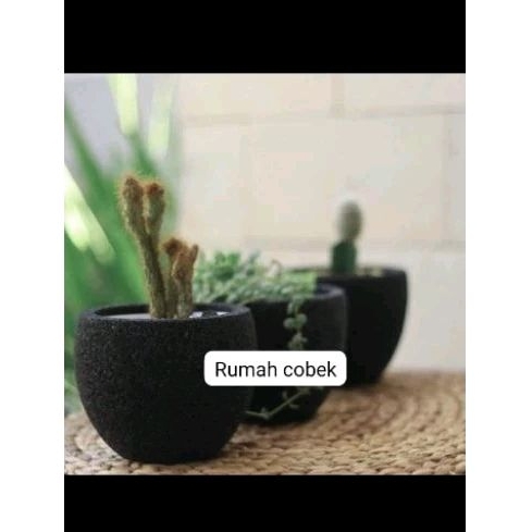 Pot batu lava mini