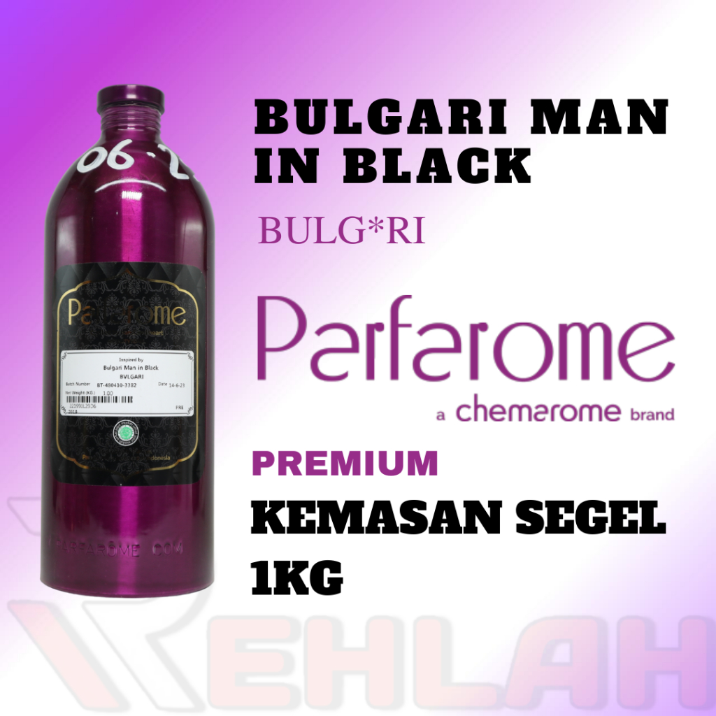 BULGARI MAN IN BLACK PREM046 BY PARFAROME (PREMIUM) BIBIT PARFUM MURNI ORIGINAL PABRIK KEMASAN SEGEL