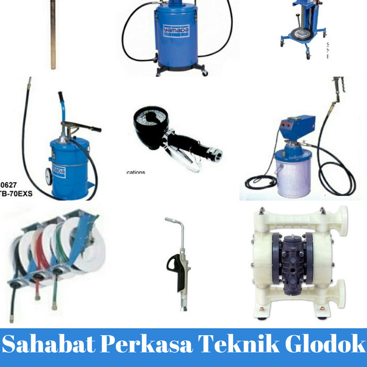Yamada Grease Pump Gun Hose Reel ORI Jepang