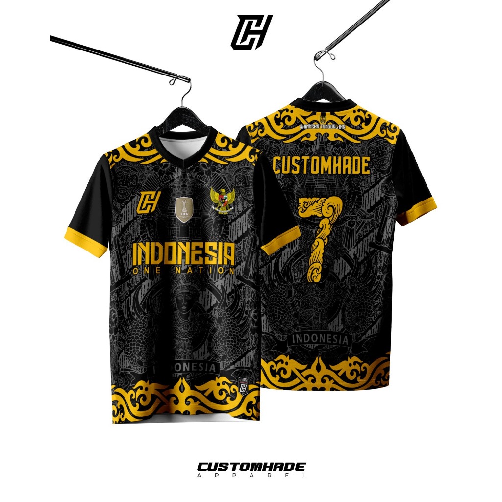 Baju Jersey Sepakbola Futsal Volly Setelan Motif Batik Customhade Fullprinting