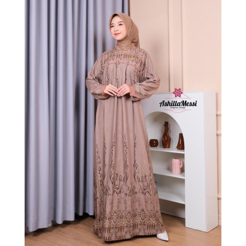 GAMIS MOTIF LILA ORIGINAL ASHILLA MESSI
