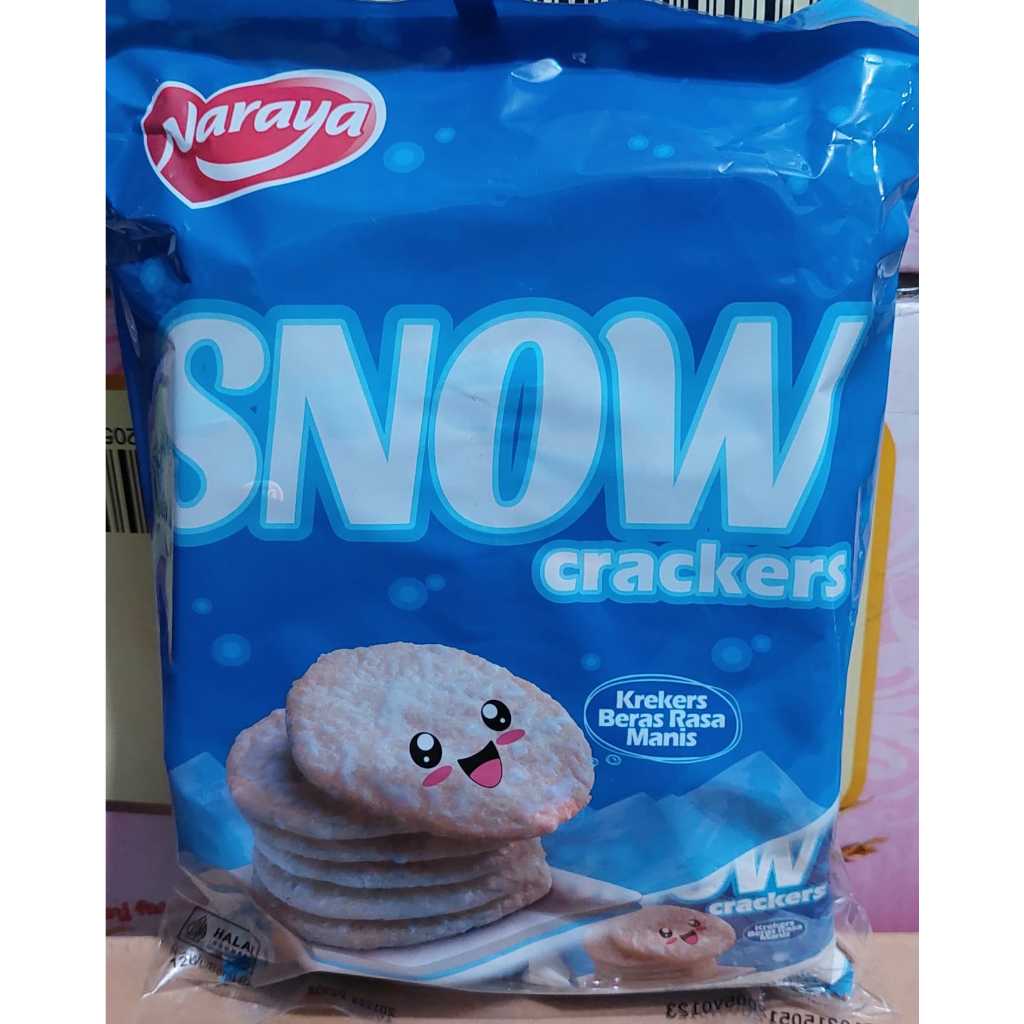 

Naraya Snow Rice Cracker Krekers Beras Rasa Manis Isi 10 pcs Pak 120gr