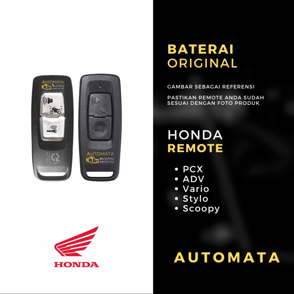 Baterai Remote Honda Scoopy 2023 Original Panasonic
