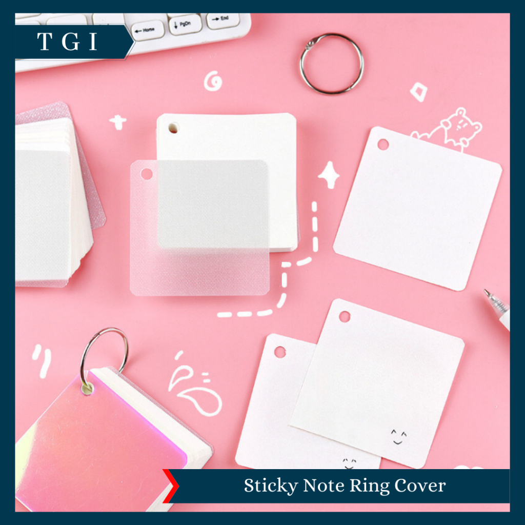

TGI - BUKU CATATAN KERTAS MEMO KECIL GANTUNG MEMOPAD STICKY NOTE RING COVER STICKY NOTES MINI RING MOTIF SIMPLE
