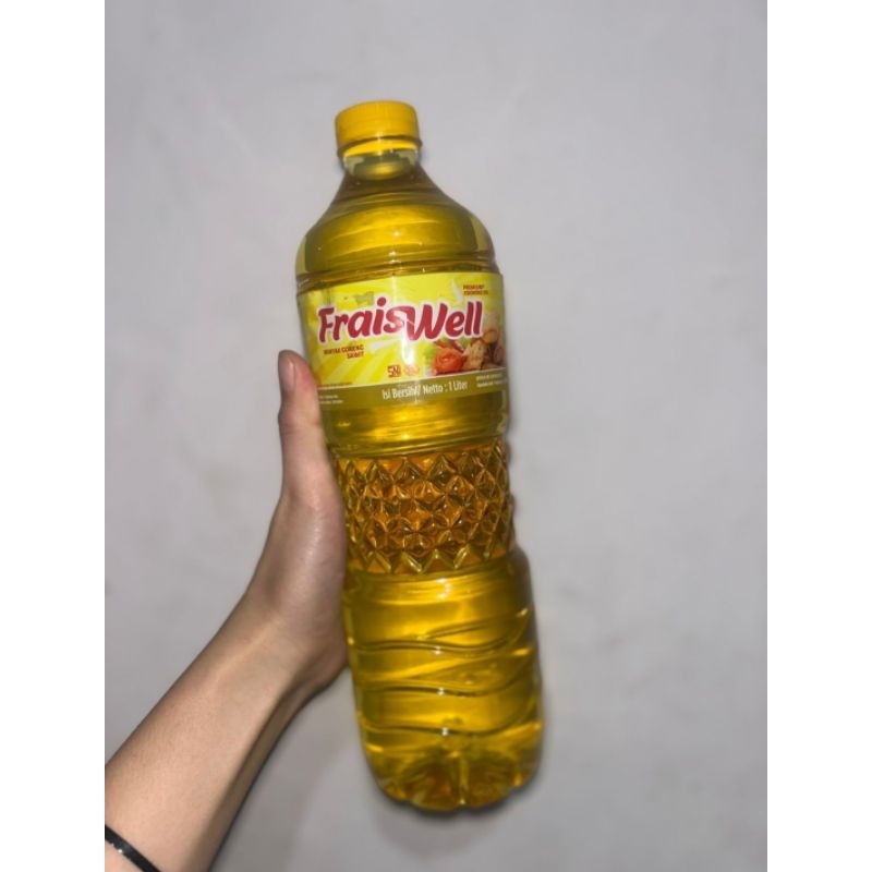 

minyak goreng fraiswell 1 liter / minyak fraiswell 1 liter / minyak goreng 1 liter / minyak goreng fraiswell kemasan botol per liter / minyak goreng fraishwell liter kemasan botol / fraish well 1 liter / minyak goreng murah / minyak goreng botolan