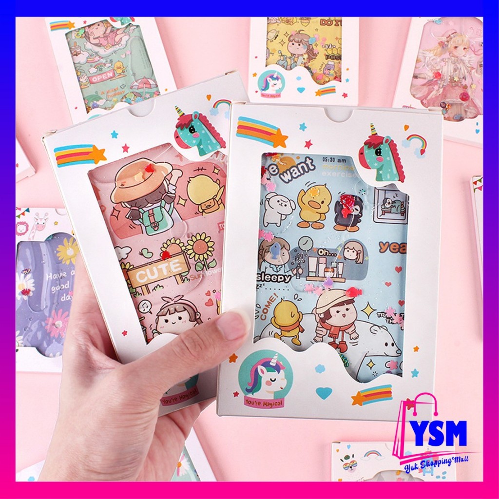 

YSM Notebook Glitter Motif Kartun Buku Tulis Anak Glitter Karakter Buku Diary Kreatif Untuk Anak Anak