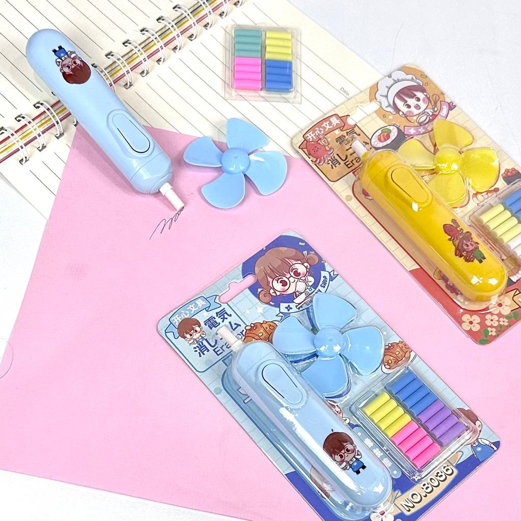 

Penghapus Pensil Elektrik Mekanik/Penghapus Elektrik + Refill/Electric Eraser
