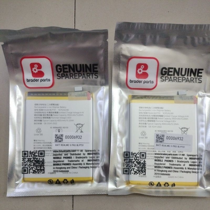 BATRE BATERAI REALME 5 PRO/BLP731/REALME5PRO/REALME 5PRO