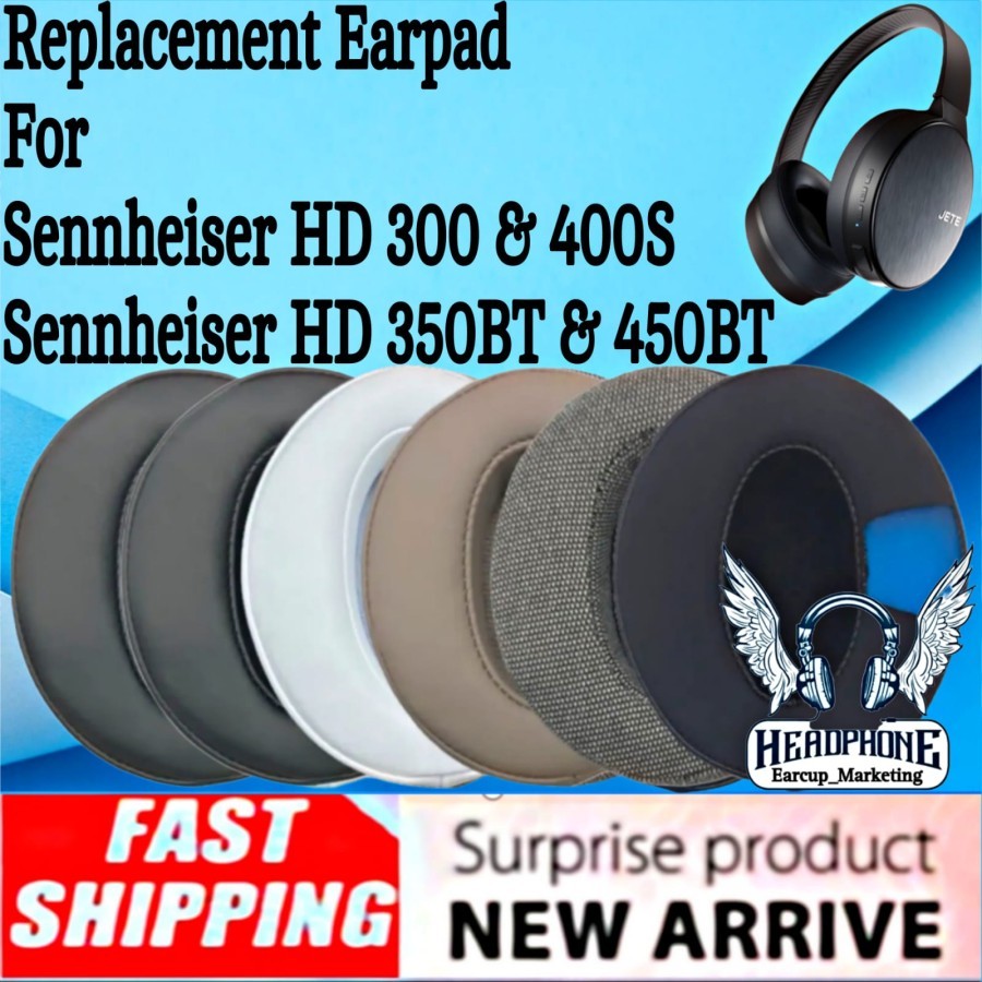 Earcup Earpad Busa Headphones Sennheiser HD350BT HD450BT HD400S HD 350BT 450BT 400s 300 350 450 HD30