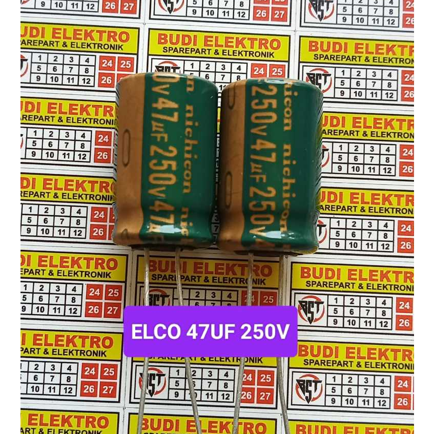 ELCO 47uf 250V capasitor elco 250v 47uf