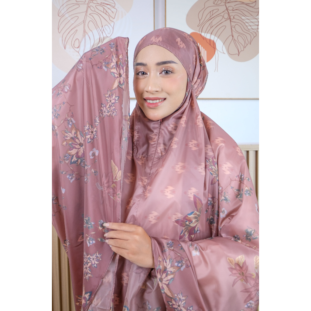 Mukena Travel Mini Amaryllis Series - Cherry Berry By Hanna