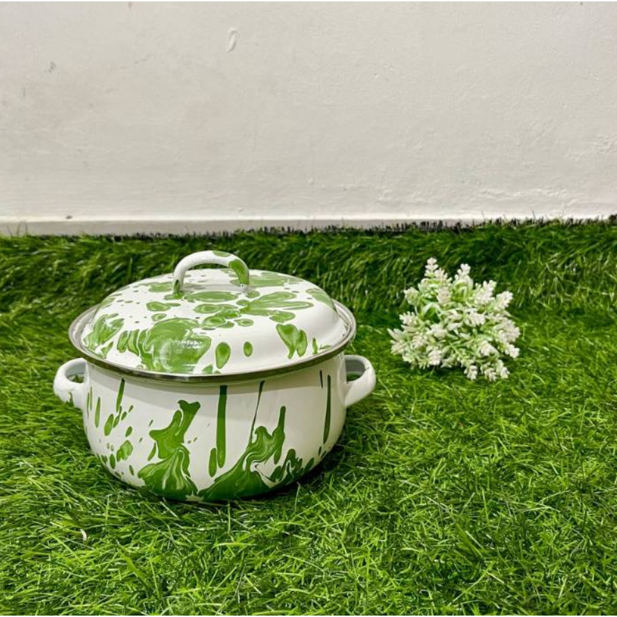 Panci Enamel Burik Blirik / Panci Enamel / Panci Enamel Seng Jadul