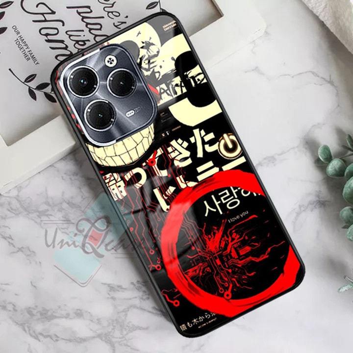 Softcase Glass Kaca Infinix Hot 40 Infinix Hot 40 Pro Terbaru 2024 [UCK14] Case Infinix Hot 40 Infin