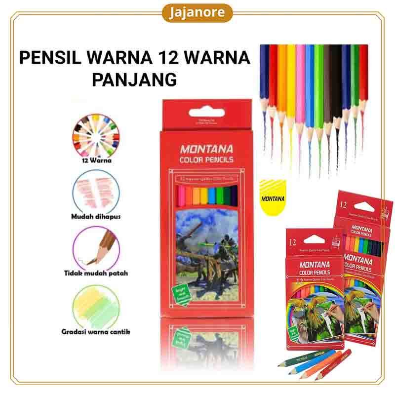 

JR - PENSIL WARNA MONTANA 12COLOR ORIGINAL / PENSIL MEWARNAI / PENSIL DRAWING / PENCIL COLOR