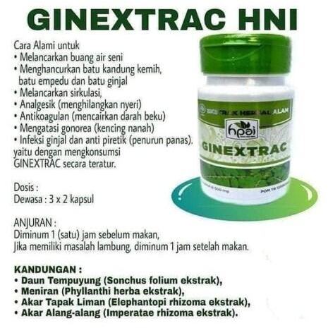 

ginextrac melancarkan buang air kecil