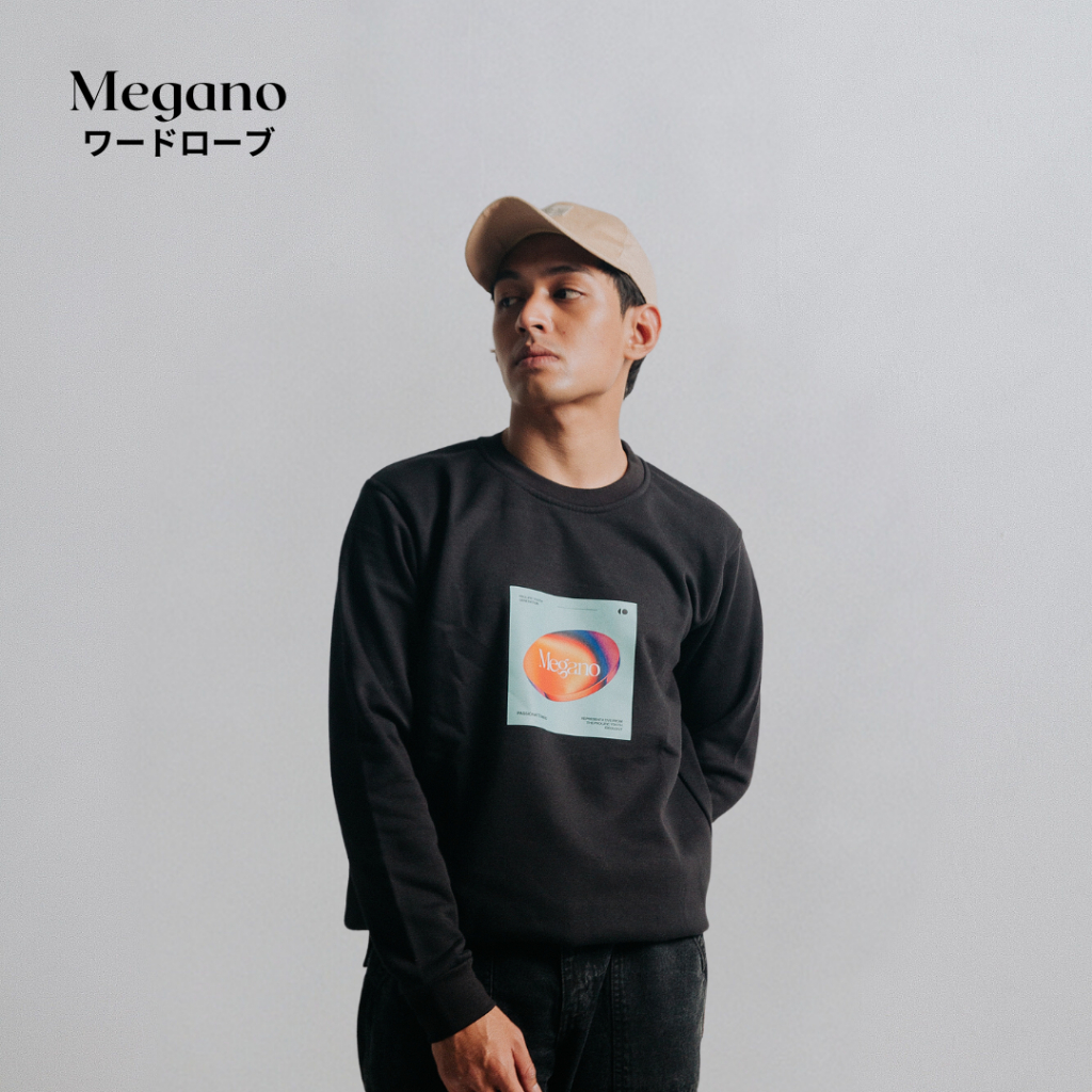 Megano - Sweater Crewneck Pria Passionate Mind | Sweater Crewneck Hitam pria wanita | Crewneck japan