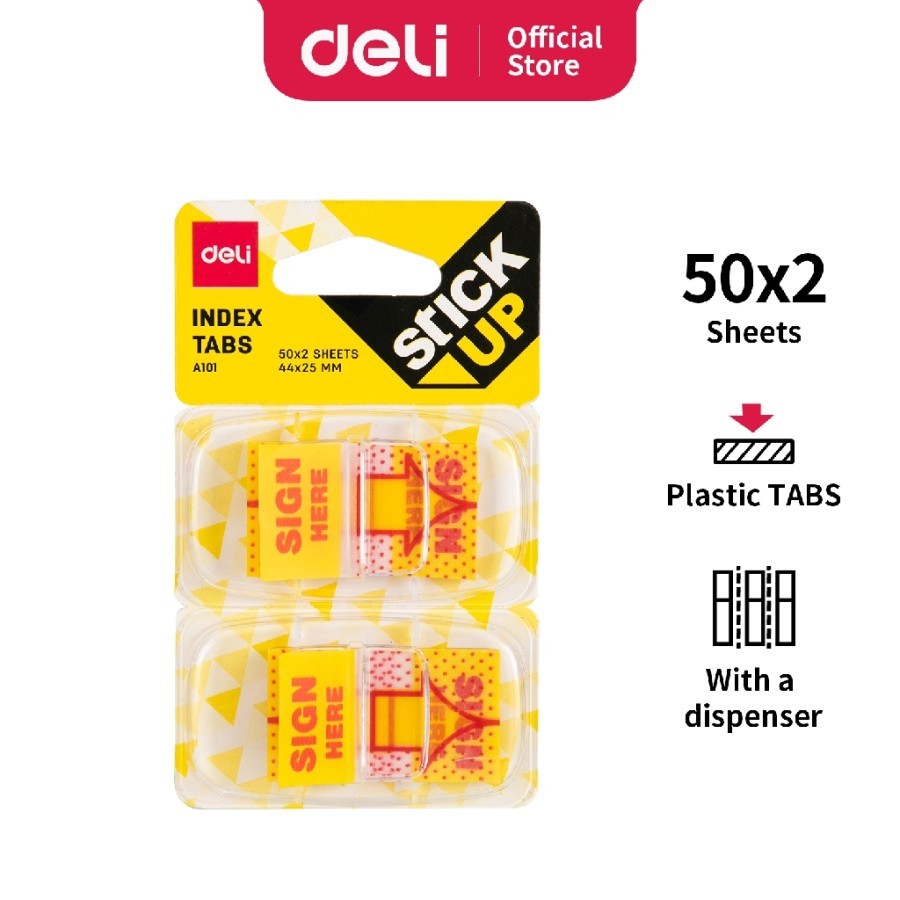 

Ay00! Film Indexer Deli Sign Here Index Tabs (2 x 50 Sheets)