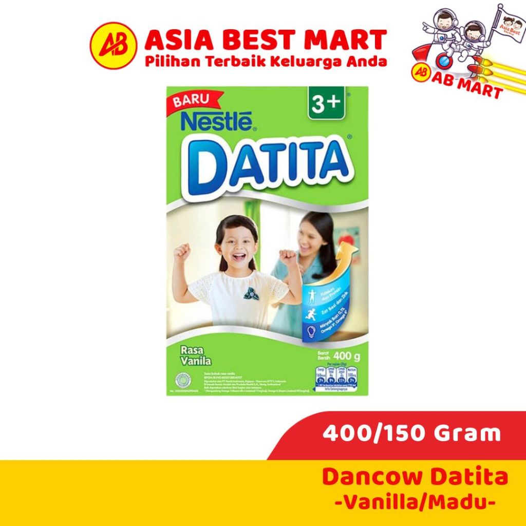 Dancow Datita 3+ Vanila Madu 400 Gr 150 Gr Susu Bubuk Pertumbuhan Anak - ASIA BEST