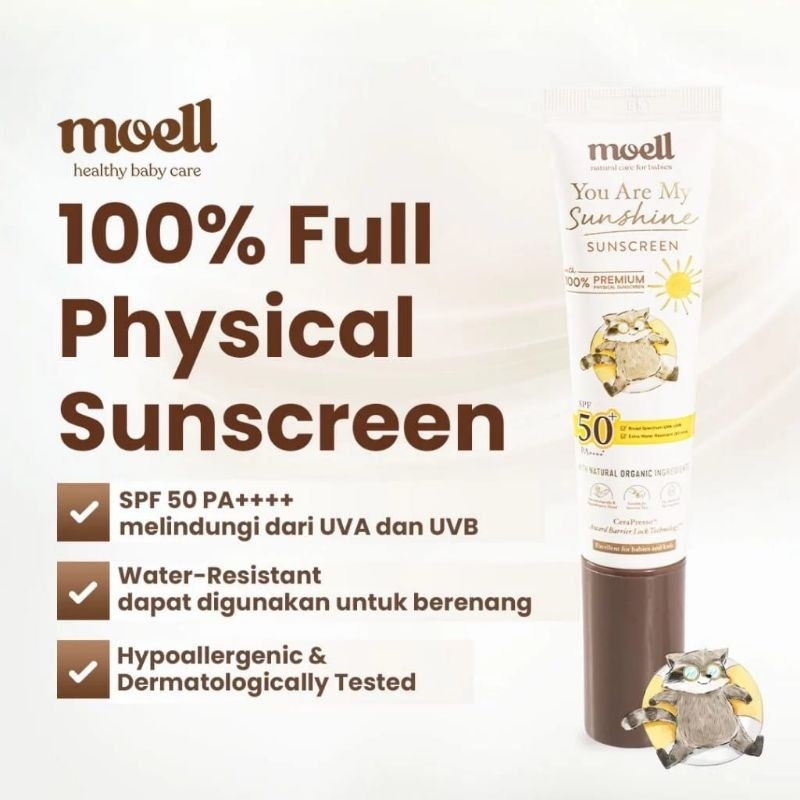 MOELL - Moell - moell - MOELL You Are My Sunshine Sunscreen SPF 50 + PA ++++ - MOELL Sunscreen SPF 5