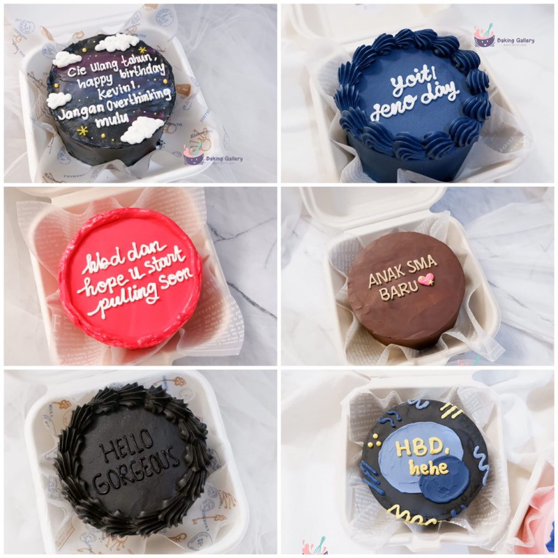 

bento cake DARK COLOR, korean cake, kue korean, lunch cake,kue ulang tahun, hadiah ultah