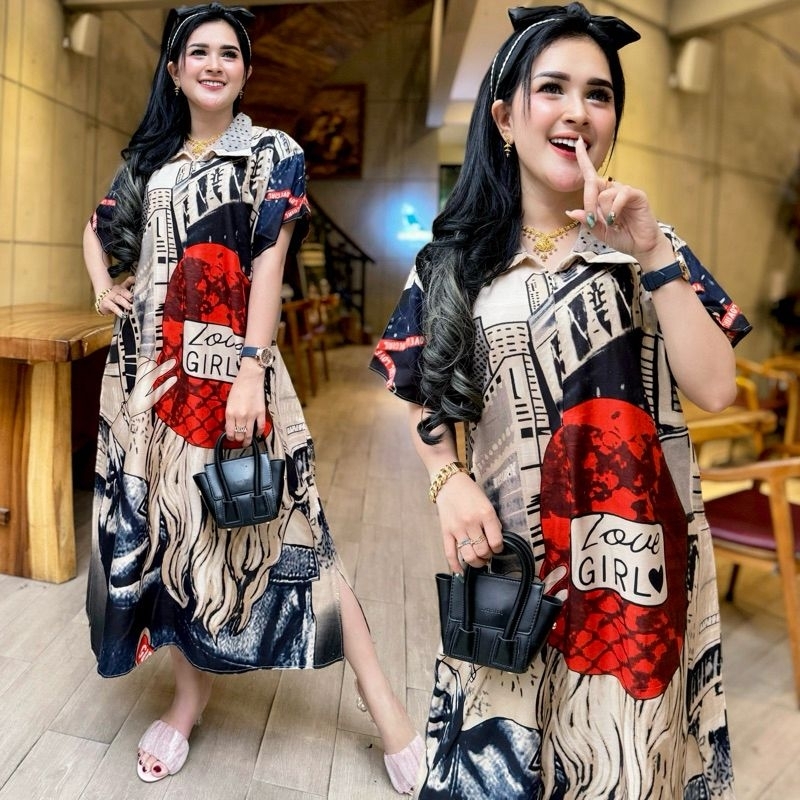 Daster Jumbo kerah Sarwendah Murah Adem busui bumil batik pekalongan grosir