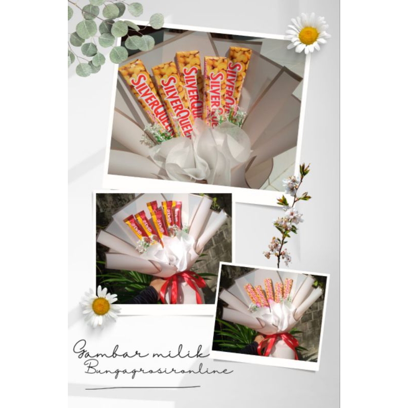 << Ready >> Buket Silverqueen Exspress, Dairy Milk, Coklat Express Banyak Variasi Pilihan