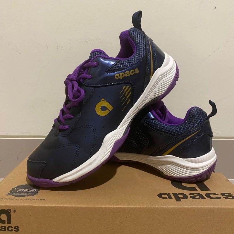 Sepatu Apacs CP302XY Navy/Purple  Size 39 Badminton Shoes Sepatu Bulutangkis