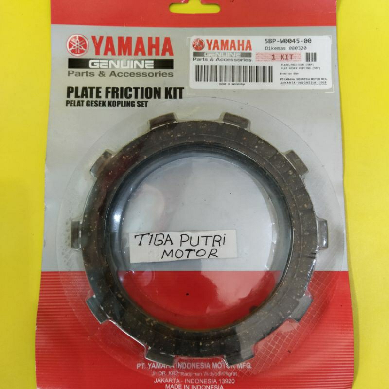 Plat kopling kampas kopling Yamaha Scorpio z Scorpio asli -5BP ORI