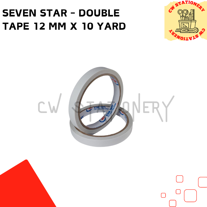 

Seven Star - Isolasi Double Tape 12 mm (1/2 inch) x 10 yard