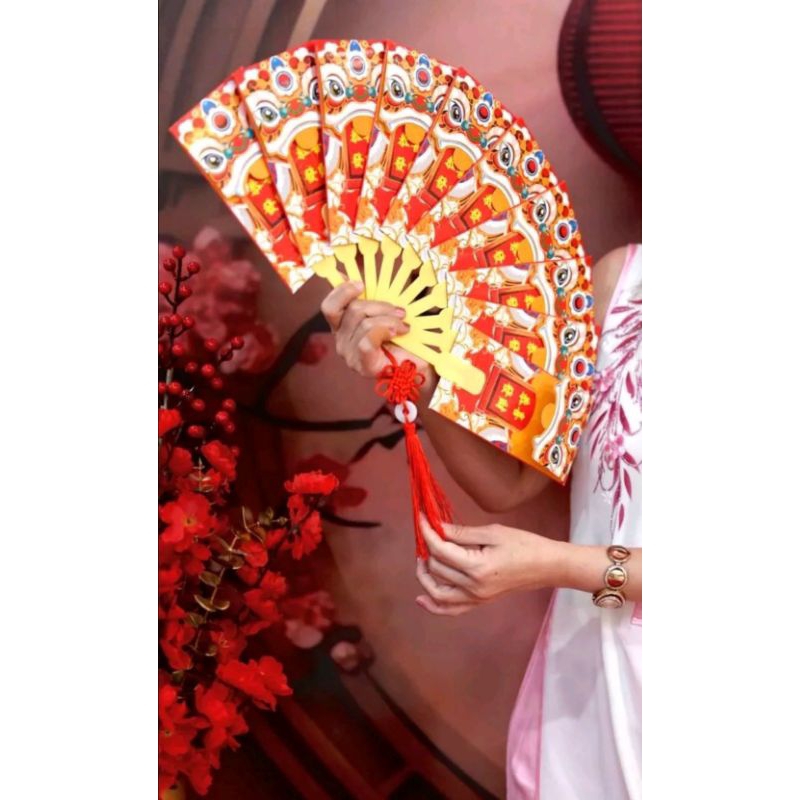 

Angpau Kipas Imlek Naga / Angpau Naga Super Premium / Kipas Angpao Barongsai / Ampao Naga / Angpao Naga