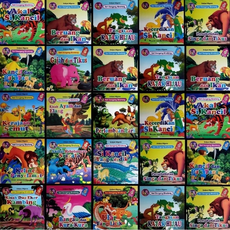 SERI DONGENG BINATANG 2 BAHASA - BUKU CERITA ANAK BERGAMBAR - CERITA ANAK ISLAMI - KISAH HEWAN DALAM