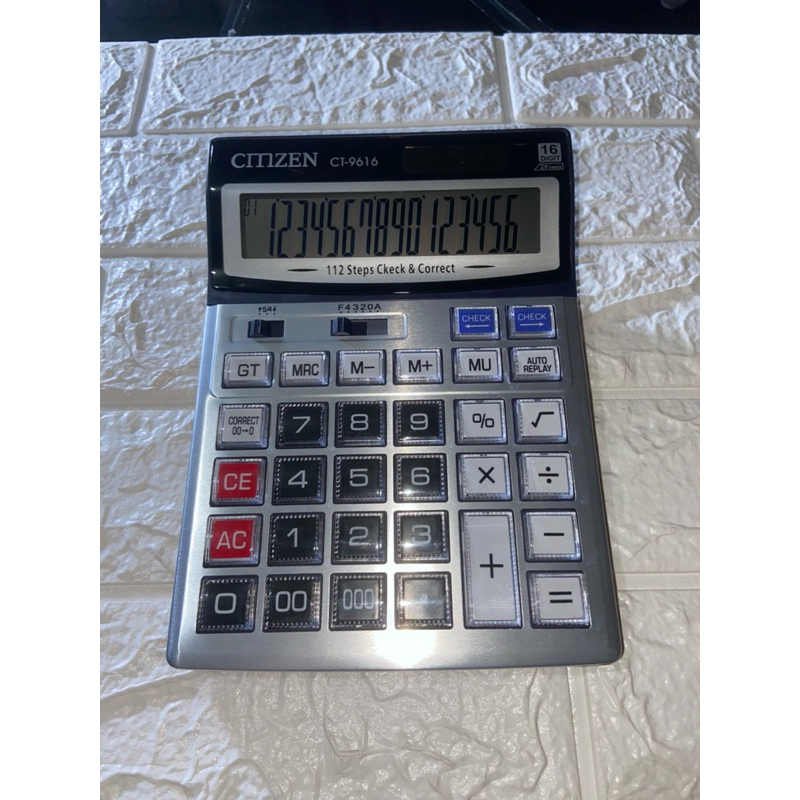 

KALKULATOR BIG LAYAR CITIZEN (CMZEN) CT 9616 / 16 DIGIT