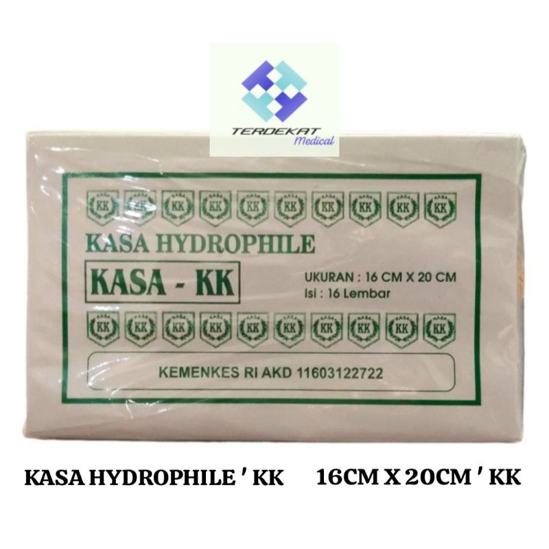 Kasa Steril 16cm x 20cm 'KK/Kasa Hidrofil 16cm x 20cm 'KK